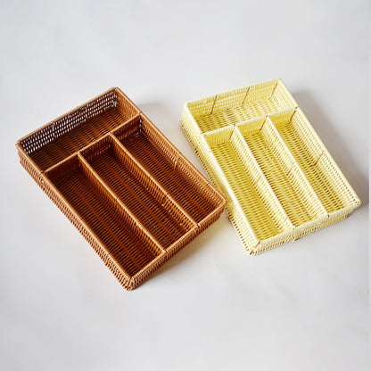Woven Multi-Compartment Storage Organizer Brehn