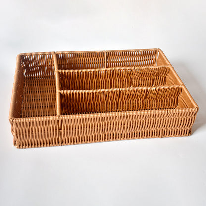 Woven Multi-Compartment Storage Organizer Brehn