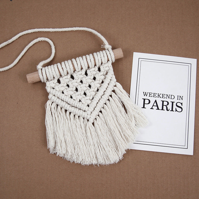 Dekorative Macramé Wandhängende Kunst Brehn