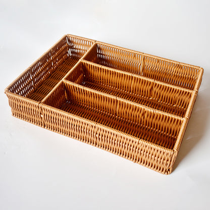 Woven Multi-Compartment Storage Organizer Brehn