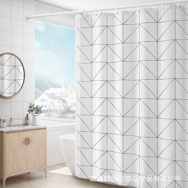 Moderne Minimalistische Gitter Duschvorhang Brehn