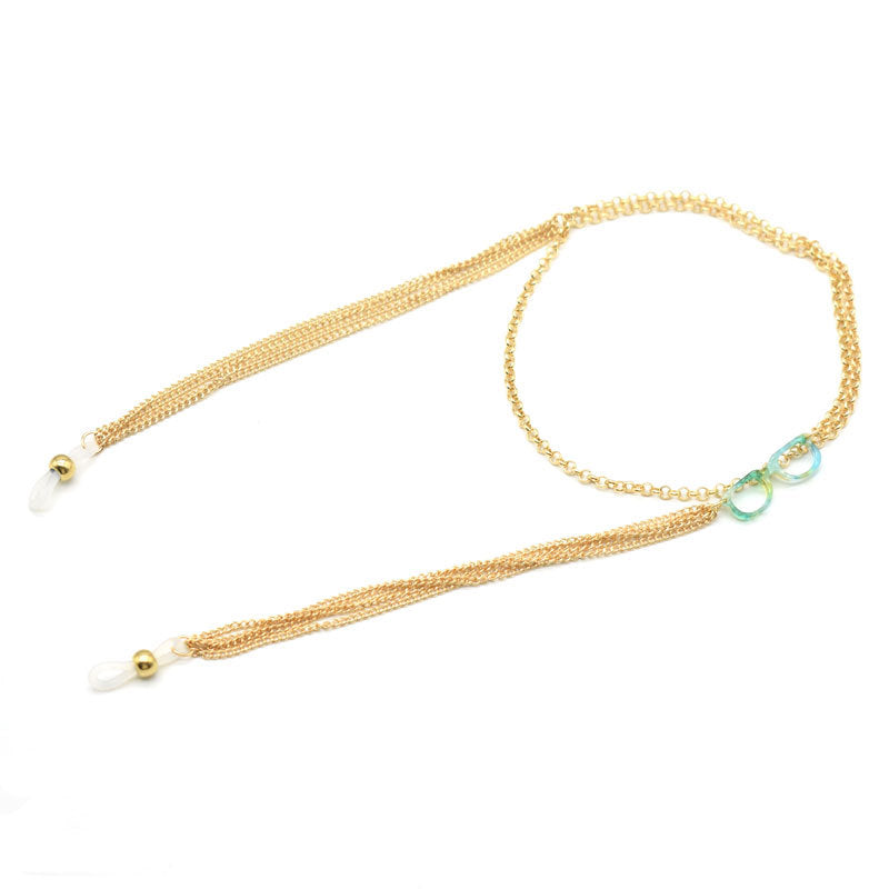 Stylischer Multi-Chain Brillenhalter Brehn