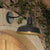 Farmhouse Barn Wand Sconce Beleuchtung 1 Glühbirne Metall Wandlampe mit Gänseneckarm in Schwarz für Veranda | Brehn