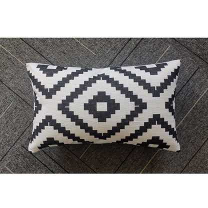 Ikat-Print Quadrat Decorative Throw Kissenbezug mit verborgener Reißverschluss