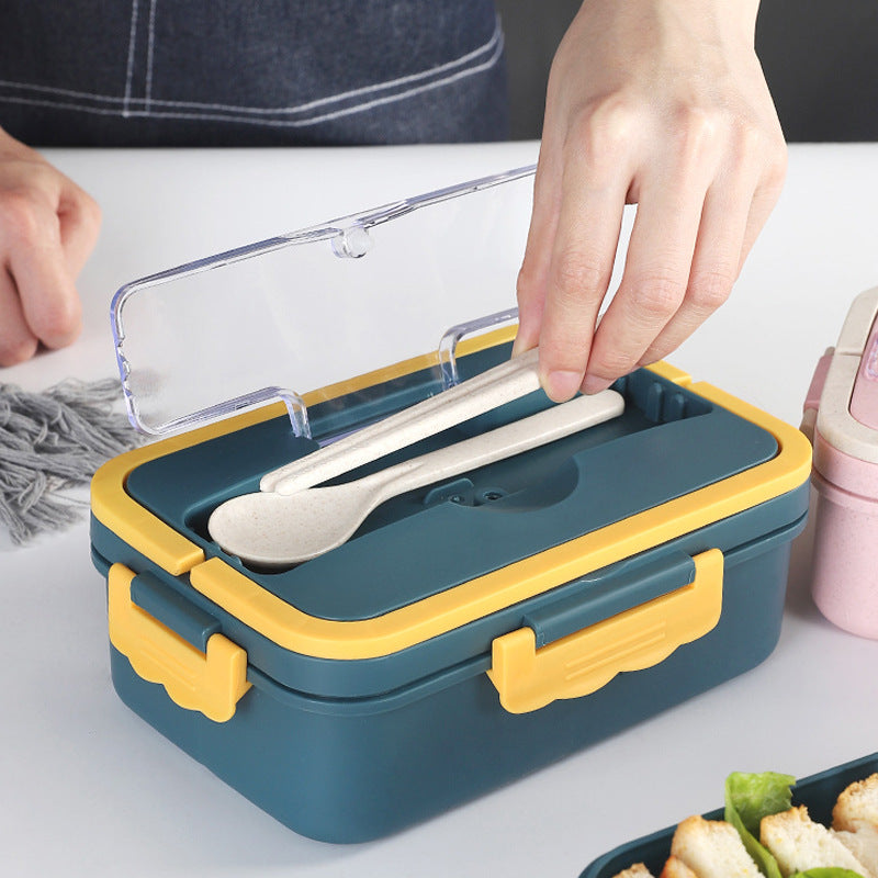 Multi-Sektions Lebensmittel Aufbewahrungs Bento Box mit sicherem Verschlussdeckel