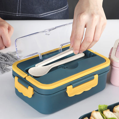 Multi-Sektions Lebensmittel Aufbewahrungs Bento Box mit sicherem Verschlussdeckel