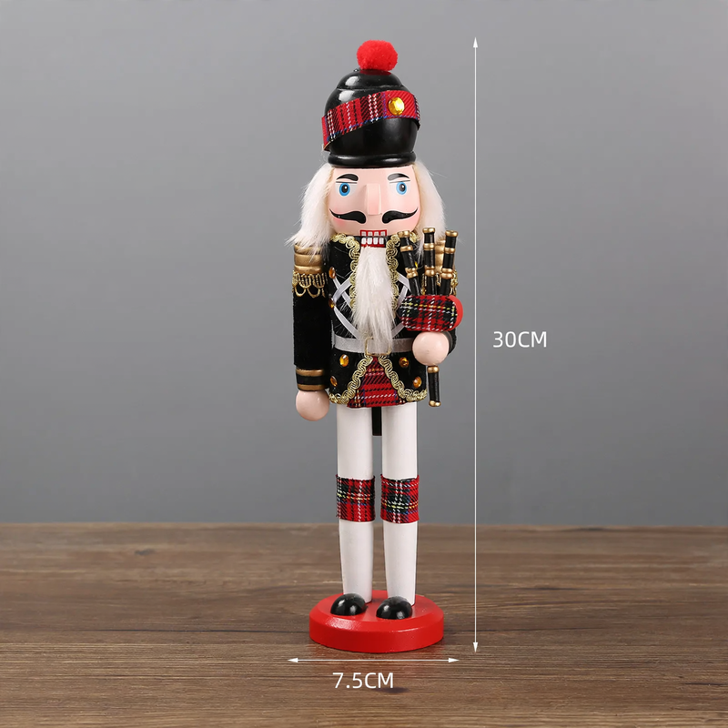 Dekorative Nussknacker-Figur aus Holz, europäischer Stil