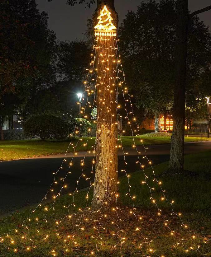 LED-Sternen-Wasserfall-Lichterkette