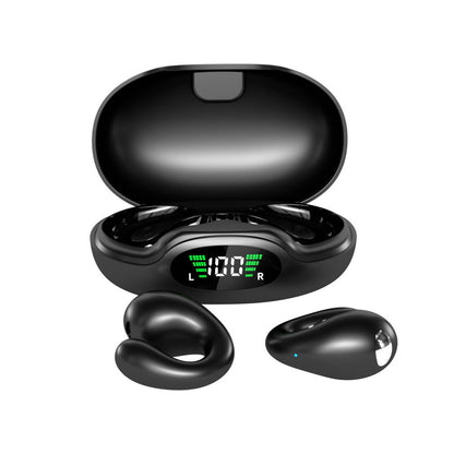 Bluetooth-Ohrhörer mit Clip-Befestigung und Anzeige