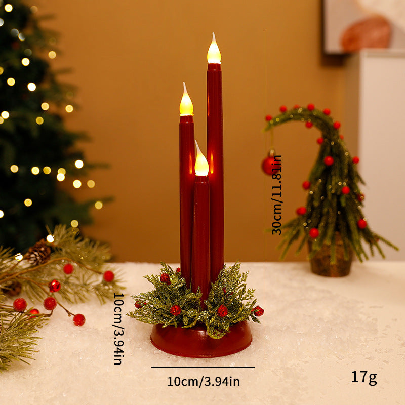 Dekorative LED-Weihnachtskerzenleuchter