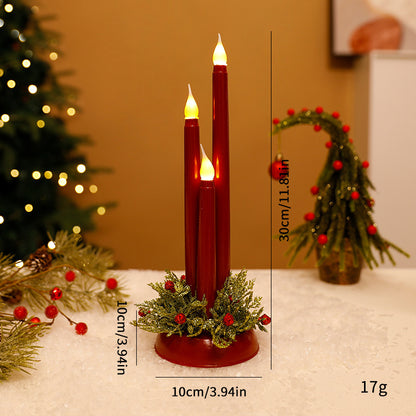 Dekorative LED-Weihnachtskerzenleuchter