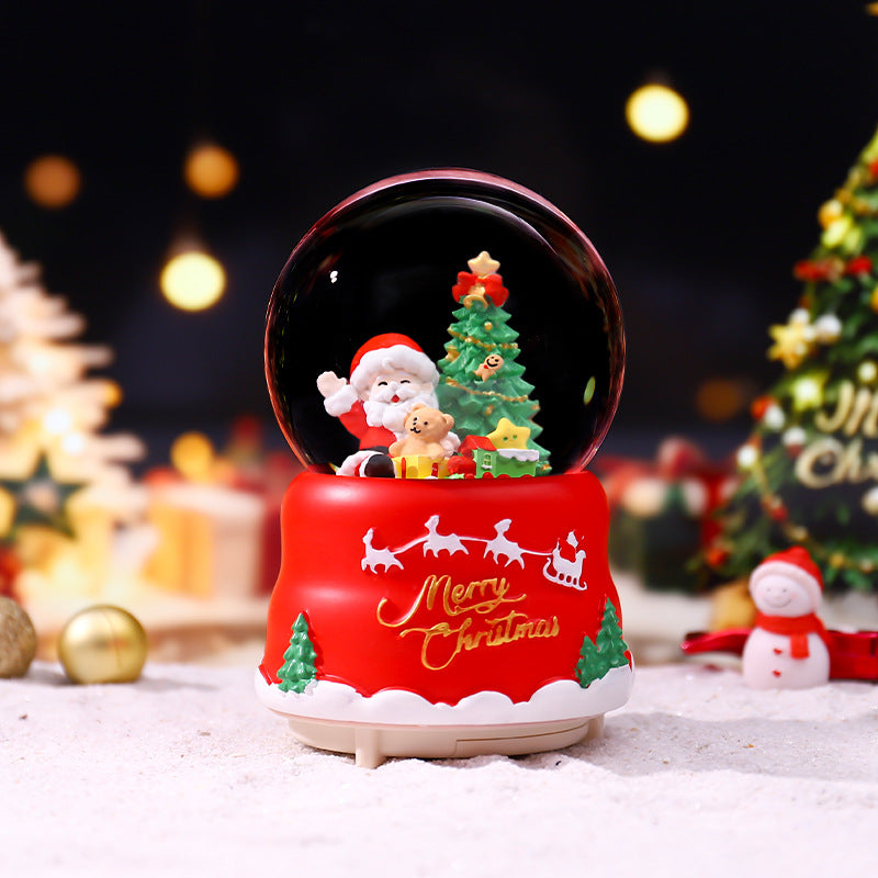 Dekoratives Weihnachtskugel-Musikspieluhr-Set