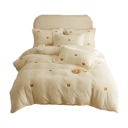 Kinder Bettwäsche-Set, Milchfaser-Fleece, winterwarm