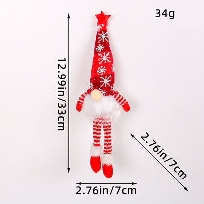 Leuchtende Weihnachts-Wichtelfigur mit Pailletten