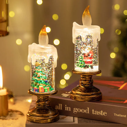 LED-Weihnachtskerze mit Lichteffekt, Tischdekoration