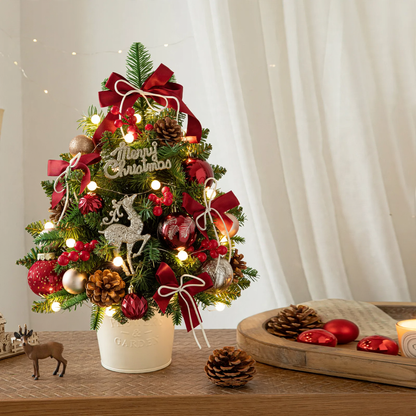 Mini-Weihnachtsbaum aus PE, 45 oder 60 cm, mit Beleuchtung