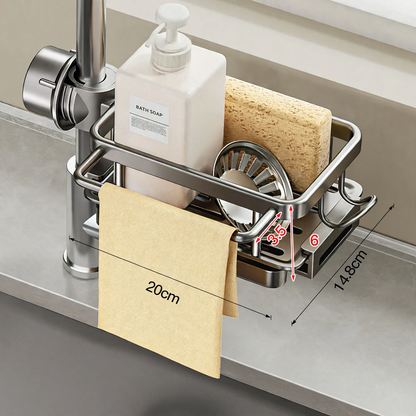Abtropfgestell für Spüle mit Aluminiumrahmen