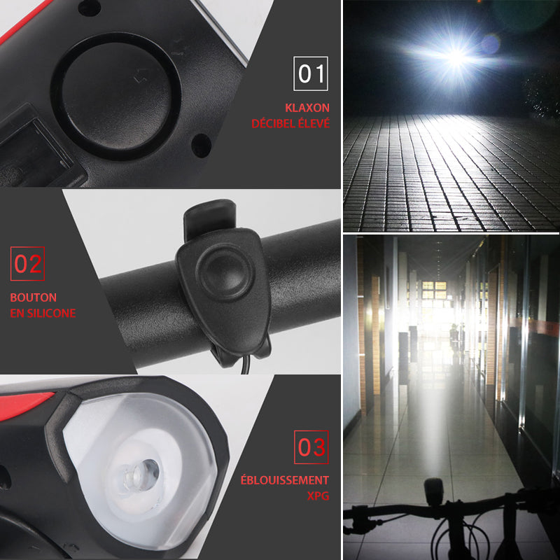 Wiederaufladbare USB-Mountainbike-Frontleuchte | Brehn