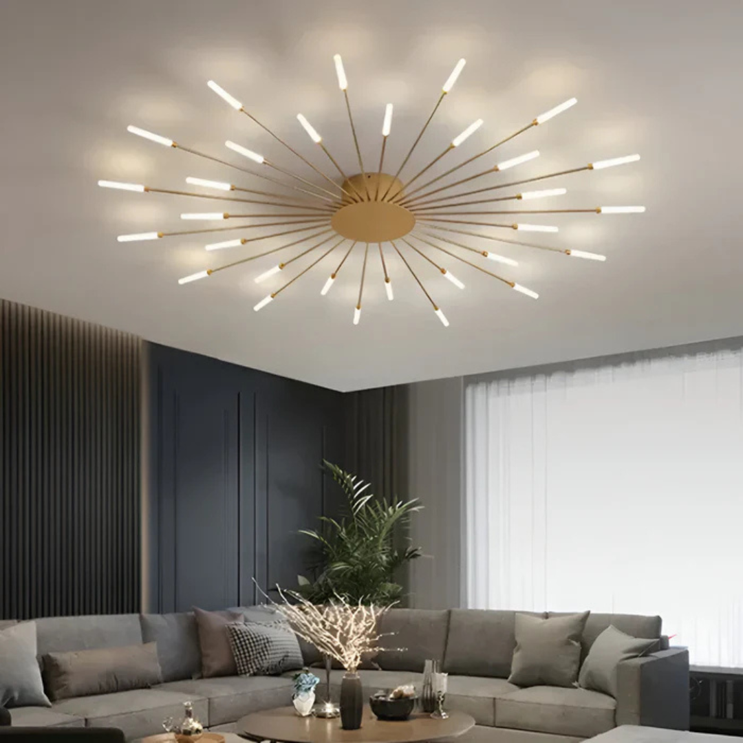 Brehn | Luxuriöse LED-Deckenlampe | Stilvolles Deckenlicht für das Wohnzimmer