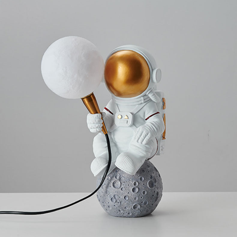 Brehn | CosmoBuddy Astronaut Wandlampe | Kreatives Design | Resin & ABS | LED Schlafzimmerlicht
