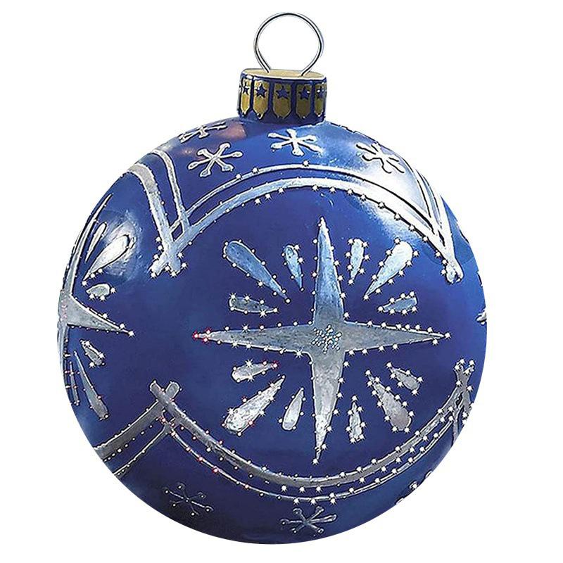 Brehn | Aufblasbarer Weihnachtsball im Freien dekoriert