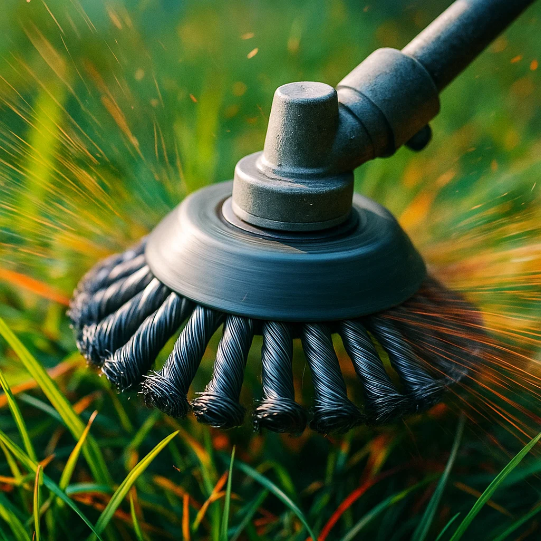 GrassCut TurboHead – Universelle 6-Klingen Unkrautbürste für Trimmer | Brehn