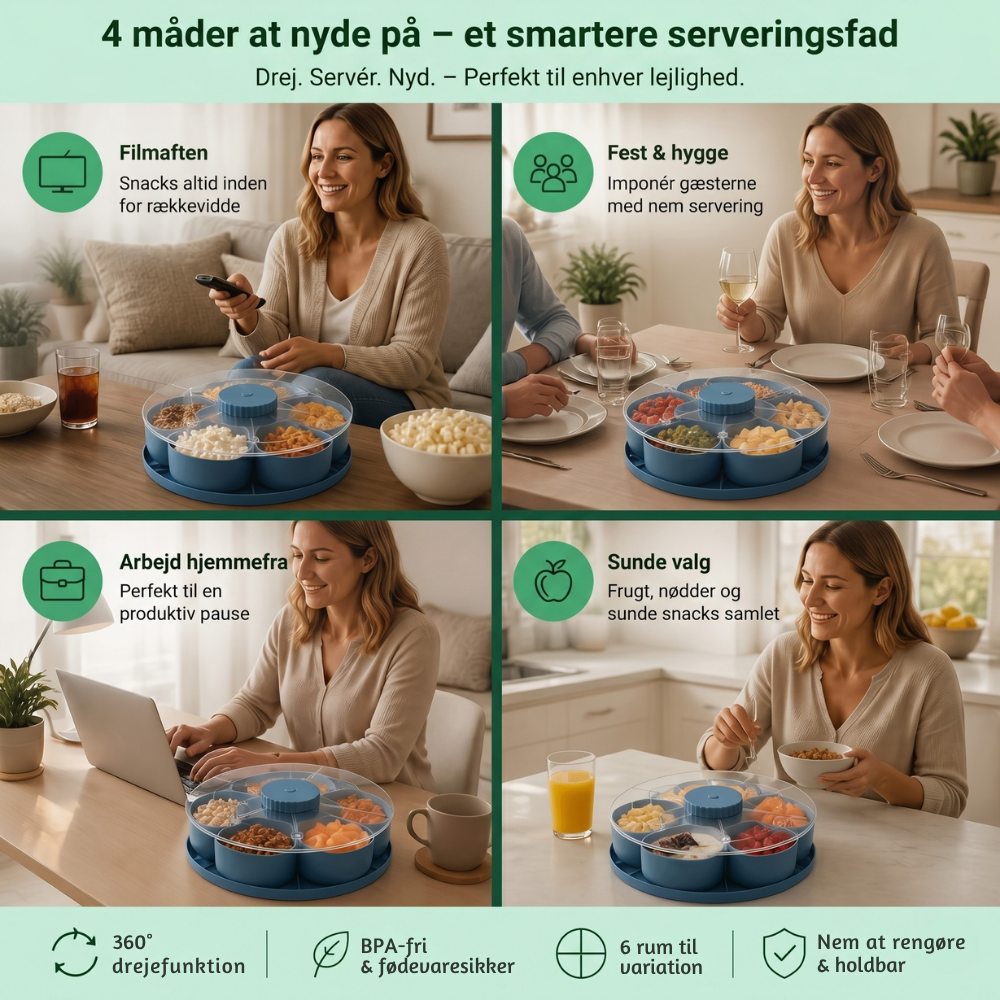 ServeSpin Drehtablett mit Fächern | Brehn