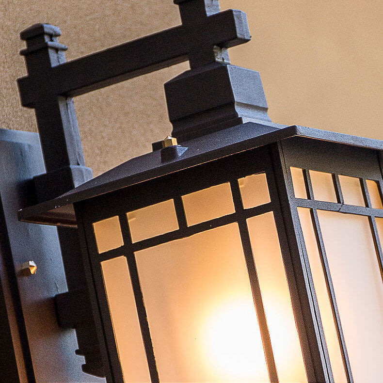 Moderner wasserdichter Solar-Aluminium-Chinesischer Pavillon Form 1-Licht-Wand sconces Lampe | Brehn
