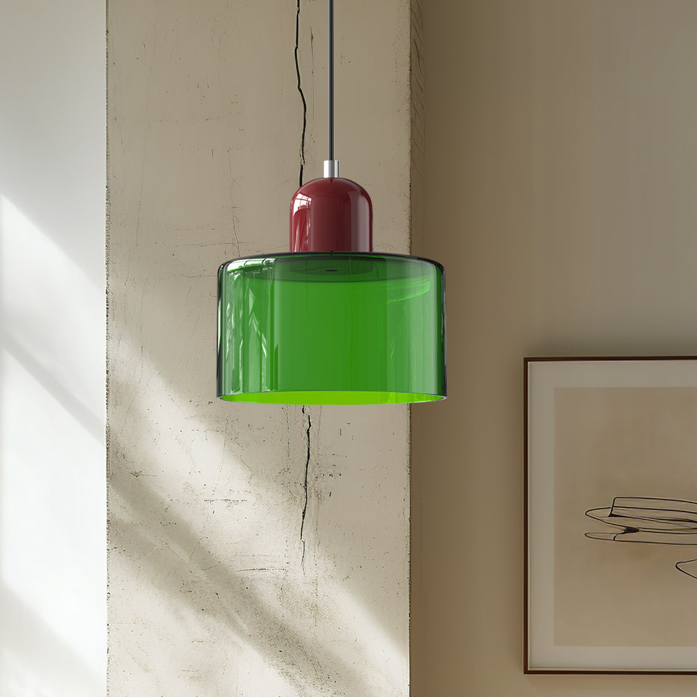 Brehn | Bauhaus Kreativ Glas Pendelleuchte - Kreatives Glas für ein elegantes Interieur