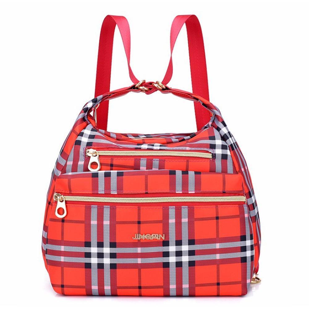 Tasche mit doppelten Reißverschlüsse, Rucksack, Handtasche und Umhängetasche | Brehn