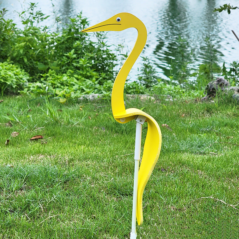 Wirbelnde Flamingo-Gartendekoration