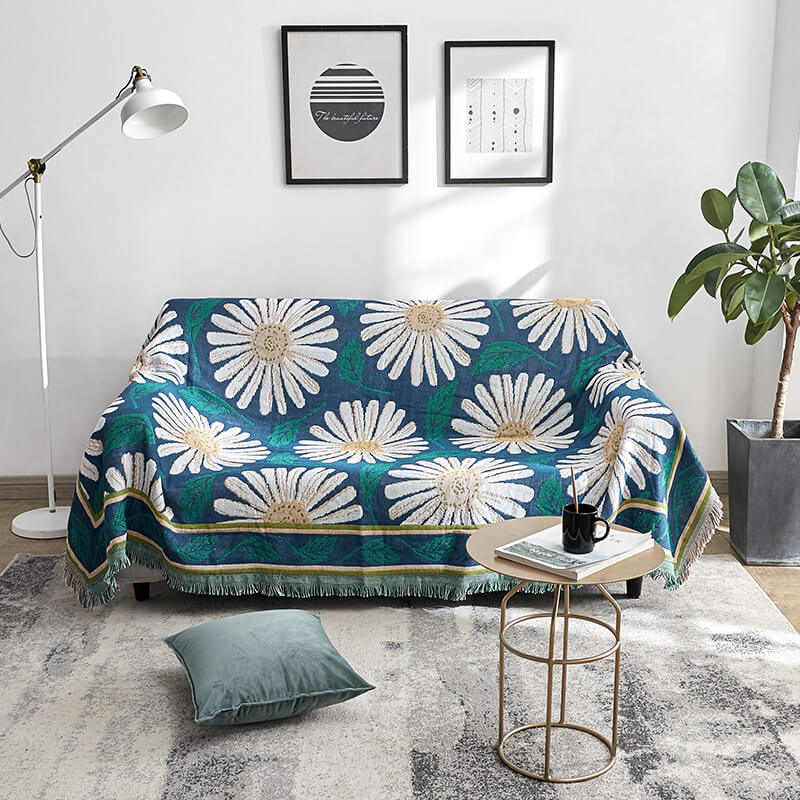 Bohemian Strickwurfdecken für Sofa Dekor