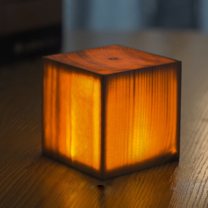 Drahtlose LED-Tischlampe mit Touch-Steuerung | Wiederaufladbarer Akku | Holzmaserung Design | Einstellbare Helligkeit | Brehn
