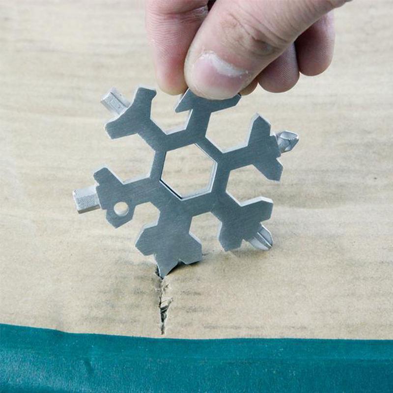 Vorweihnachtsverkauf18-in-1 Edelstahl Schneeflocken Multi-tool | Brehn