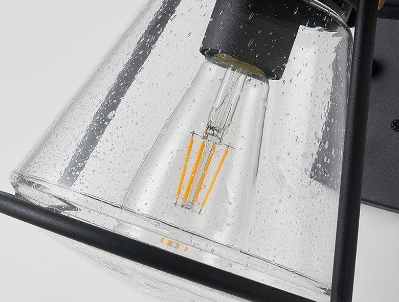 Wasserdichte Glasscone-Schirm 1-Licht Außenwandlampe | Brehn
