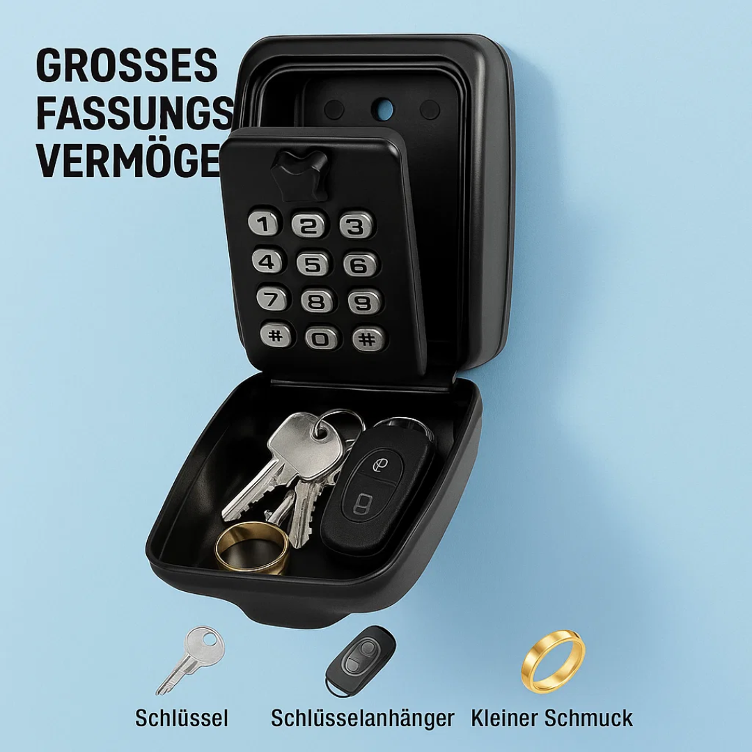 KeyGuard Outdoor Safe – Wetterfester Wandmontierter Schlüsselbox | Brehn