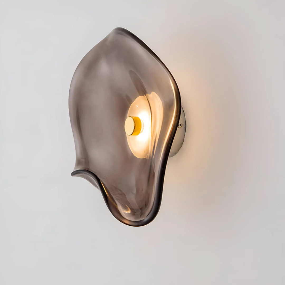 Brehn | Gekrüppte Glas Wandlampe