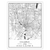 Stadtplan von Columbus – Leinwandbild