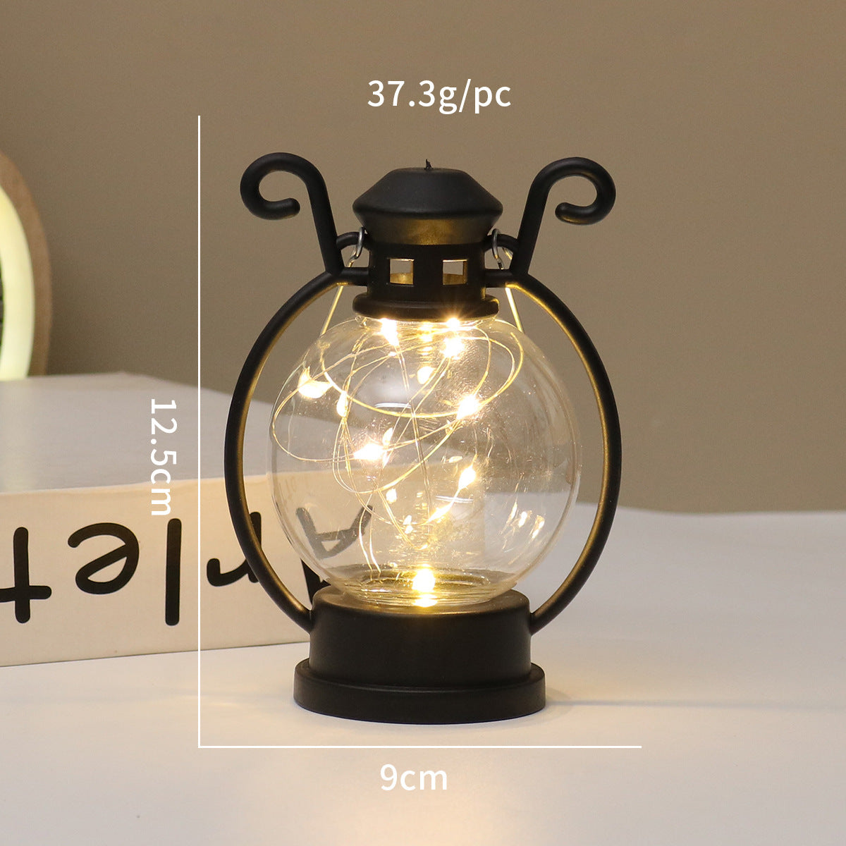 LED-Windlicht im Retro-Stil, dekorative Tischleuchte