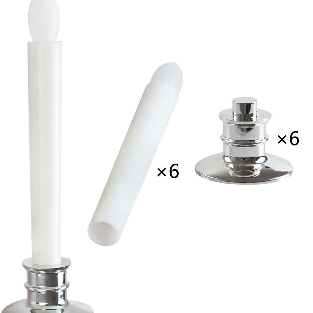LED-Stabkerze, Kunststoff, zylindrisch