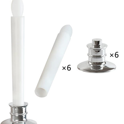 LED-Stabkerze, Kunststoff, zylindrisch