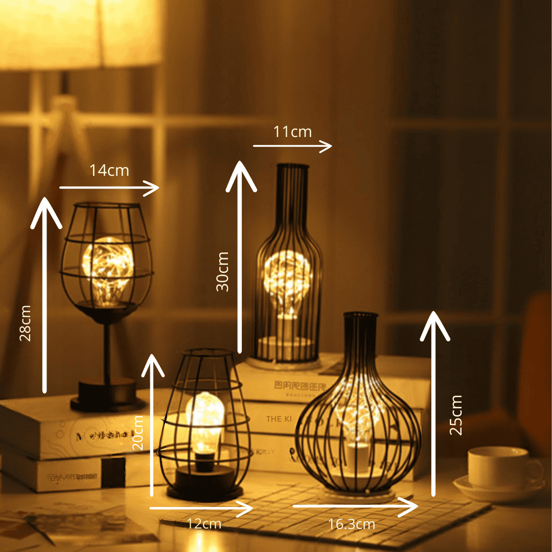 NoirLume – Luxuriöse, moderne ack-Tae-Lampe | Atmosphärische Beleuchtung für Wohn- und Schlafzimmer