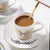 Bewegte Spiegelung, kreative Kaffeetasse, Spiegelreflexion, Kaffeebecher