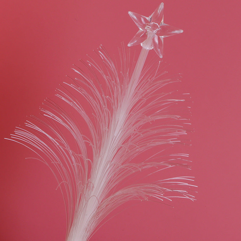 LED-Glasfaser-Weihnachtsbaum, 15 cm