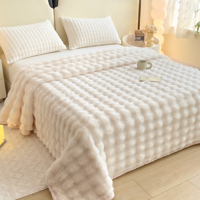 Weiches Bettlaken aus Milchfaser-Fleece, 180x200-220cm