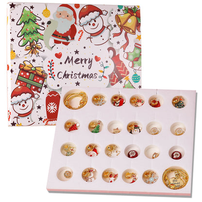 Weihnachts-Adventskalender mit DIY-Schmuckset