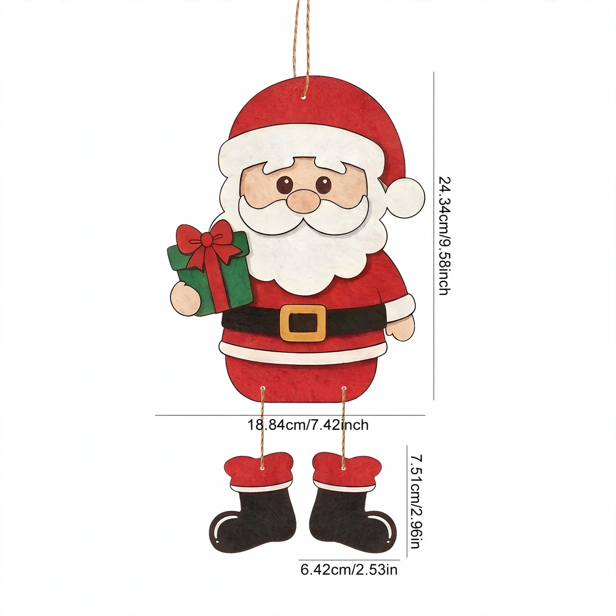 Weihnachts-Filzanhänger, 6er-Set