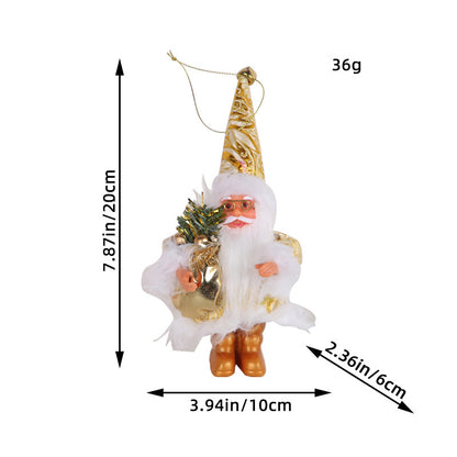 Weihnachts-Wichtel mit Strickmütze und Geweih