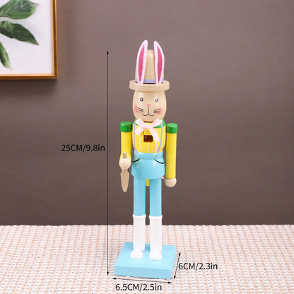Oster-Nussknacker-Figur, Hase, Holz