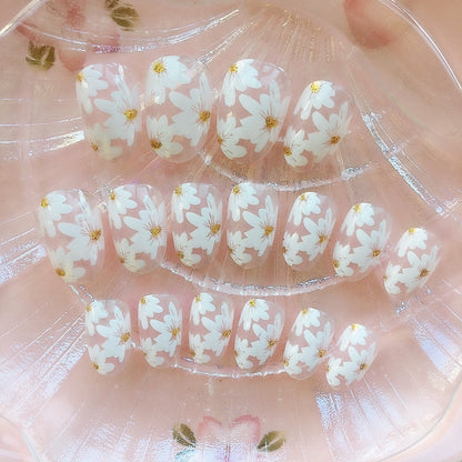 Florale Künstlerische Press-On Nagelspitzen